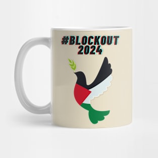 #blockout2024 blockout free palestine all eyes on rafa Mug